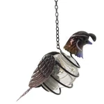 Regal Art & Gift Bird Solar Lantern, Quail, 7"x3.25"15.75". Fixed Price $21.00.