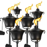 Citronella Torches Set Of 6, 3-prong Grounded Stake Outdoor Torches, 14.5 Oz .... Fixed Price $75.16.
