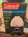 Coleman Table Lamp 5370h190 Krypton Bulb Shatter-resistant Shade W Box. Fixed Price $16.99.