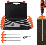8" Tent Stakes Heavy Duty 12 Pack, Screw In Stakes, Metal Threaded Campi.... Fixed Price $29.98.