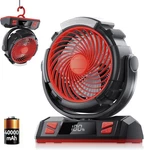 Doublepow Black Camping Led Fan W/light Rechargeable Battery 40000mah W/remote. Fixed Price $54.99.
