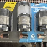 Cascade Mountain Tech Multimode Collapsible Lantern 3 Pack #1170792. Fixed Price $29.97.