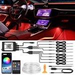 Mictuning Rgb 8 In 1 Car Led Strip Lights, Interior Neon Ambient Lighting,us. Fixed Price $43.91.