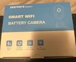 Zeeporte Two Way Audio With Human Detection Security Wifi Battery Camera. Fixed Price $40.00.