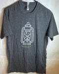 Next Level Men's Gray Lantern Graphic Crew Neck Short Sleeve T-shirt. Fixed Price $7.50.