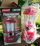 Coleman Twin Tube Florescent Camping Light Hanging Lantern 5344d703 Red New. Fixed Price $34.98.