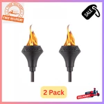 2 Pack Tiki Brand 65-in Metal Outdoor Torch For Patio & Backyard Use. Fixed Price $43.99.