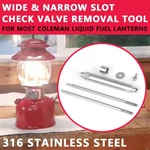 Wide & Narrow Slot Check Valve Removal Tool Kit For Coleman Lanterns Double End. Fixed Price $35.99.