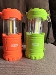 U-line Collapsible Led Lantern Set Water-resistant Plastic Portable Orange Lime. Fixed Price $15.00.