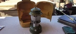 Vintage Sears & Roebuck Green Avocado Dbl Mantle Lantern Date 5/77 Made In Usa. Fixed Price $170.00.