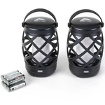 Ozark Trail Led Flame Light Lantern, 100 Lumen, 2 Pack, Black W/ Batteries. Fixed Price $19.91.