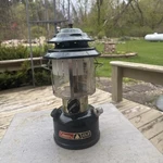 Nos New Coleman 288 Cl2 Double Mantle Lantern W/ White Picket Fence & Swirl Vent. Fixed Price $38.00.