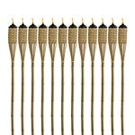 Tiki Torches 12 Pack 57 Inch Bamboo Weather Resistant Citronella Outdoor. Fixed Price $154.99.