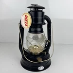 New Dietz No. 8 Air Pilot Oil Burning Lantern Black W/clear Globe-large. Fixed Price $69.99.
