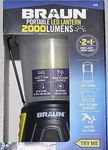 Braun 58489 Portable 2000lm Led Lantern Ipx4 2-in-1 Inner Light 4d. Fixed Price $26.99.