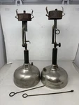 2 Coleman Amish Quick-lite Gas Lamp Stainless Steel Vintage. Fixed Price $95.00.