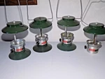 (4) Coleman 5114 Propane Lanterns-no Glass-3 Bases. Fixed Price $28.50.