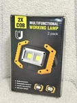 Rechargeable Portable Waterproof 20w Led Flood Lights Outdoor Emergency 2pk. Fixed Price $12.00.