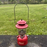 Vintage Coleman 200a Red Single Mantle Lantern 1965 Untested!!. Fixed Price $49.95.