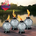Dikaida 4 Pack Glass Table Torch,citronella Top Torches With.... Fixed Price $47.81.