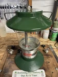 Coleman 5114 With Globe Propane Lantern Vintage Camping Outdoors Emergency Works. Fixed Price $39.79.