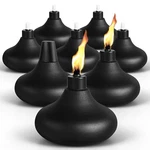 8 Pack Metal Table Top Torches, 24.5oz Citronella Torches For Outside, Refill.... Fixed Price $61.98.