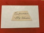 Ray Coleman Mlb: 1947 St. Louis Browns Autograph Cut. Fixed Price $14.00.
