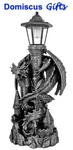 19" New! Dragon On Castle Fantasy Lantern Solar Led Gothic Collectible Figurine. Fixed Price $88.95.