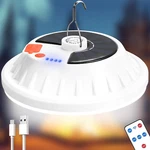 Solar Camping Light With Remote 6000lm, Rechargeable Hanging Portable Led. Fixed Price $27.99.