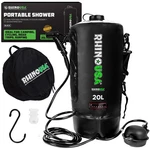 Rhino Usa 5 Gal / 20l Portable Solar Camp Shower - Essential For Camping, Festiv. Fixed Price $191.22.