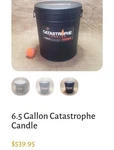 Emergency Survival Candle 7 Wick 6500 Hour Wilderness Heat Tin Camping Rare. Fixed Price $299.99.