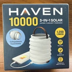 New Haven Lantern 10000 Rechargeable Camping Light Power Bank Solar Collapsible. Fixed Price $52.92.