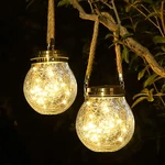 New Roshwey Solar Lantern, 2 Pack Outdoor Lanterns With 30 Led Waterproof Garden. Fixed Price $46.15.