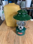 Nice 12 1966 Coleman Big Hat Model 228f Lantern With 1981 Hardshell Carry Case.. Fixed Price $69.95.