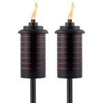 Outdoor Torches 2 Pack 65 Inch Metal Black Orange Tiki Weather Resistant Easy. Fixed Price $59.99.