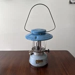 Nice! 1970s Wards Western Field Lantern 60-9523 Blue Hammertone Pyrex Globe. Fixed Price $65.95.