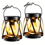 Garpar Solar Lights Outdoor Waterproof, Upgraded Metal Lantern, Brighter Auto. Fixed Price $37.99.