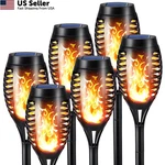 Toodour Solar Torch Flame Lights, 6 Pack 12led-6 Pack, Warm White-6. Fixed Price $45.66.