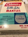 New Nos Coleman Lantern Silk Lite Mantles 6-pack Plus Stickers 3 Inch And Six. Fixed Price $41.00.