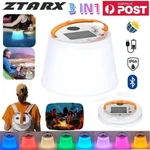 Ztarx 3in1 Solar Camping Light Tent Led Lantern Lamp Speaker Power Bank Outdoor. Fixed Price $38.79.