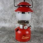 Vintage Red Coleman Model 200a 66 Lantern W/ Aftermarket Globe - Untested. Fixed Price $54.99.