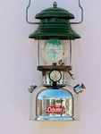 Vintage Coleman 202 Professional Lantern - Stainless Steel Red Letter Pyrex. Fixed Price $399.00.