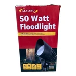 New Malibu 8301-9601-01 50 Watt Cast Metal Flood Lights, Black Matte.. Fixed Price $38.90.