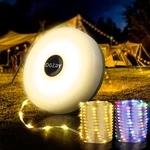 Ogery Camping String Lights, 4 In 1 Quick Storage 32.8ft Rechargeable Tent Light. Fixed Price $24.76.