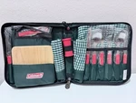 Coleman 16 Piece Picnic Tote Set (new) For Camping Hiking Service 2 Cutlery. Fixed Price $14.95.