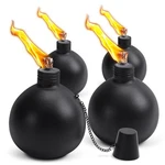 4 Pack Citronella Tabletop Torches, 25 Oz Table Top Torches For Outdoor, Meta.... Fixed Price $31.98.