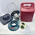 Coleman 5154 Propane Lantern Set Burgundy Hard Case Base Globe & Mantles. Fixed Price $55.99.