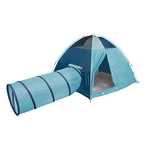 Pacific Play Tents Solid Tent And Tunnel Combo - 58 X 46 In Blue. Fixed Price $64.39.