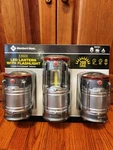 Member's Mark 3-pack Led Lantern W/ Flashlight Great Idea For Camping & Hiking.. Fixed Price $28.27.