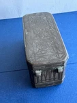 Antique Filipino 19th Century Silver Inlay And Bronze Betel Nut Box. Fixed Price $125.00.